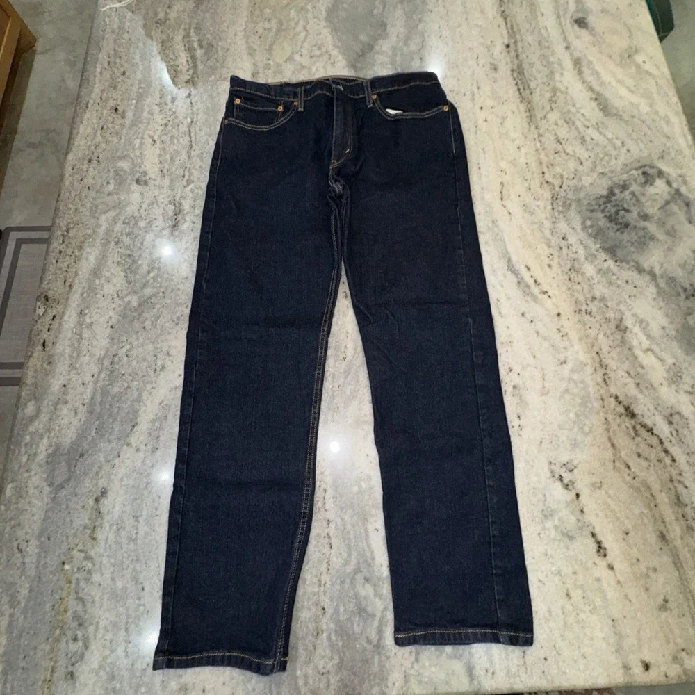 Levi's 505 34x30 Men's Jeans Dark Wash Denim Straight Leg 2019 Work Outdoor